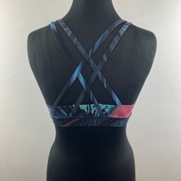 Lululemon Energy Bra Electrobeam Multi Stretch Sweat-Wicking Lightweight Size 4 - Picture 5 of 7